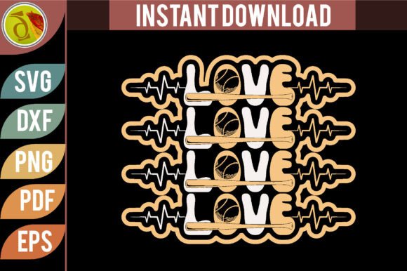 Baseball Love Retro Svg Design Review