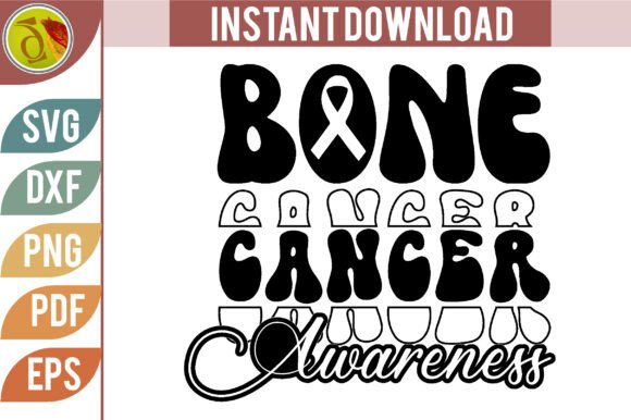 Bone Cancer Awareness Retro Svg Desing Review