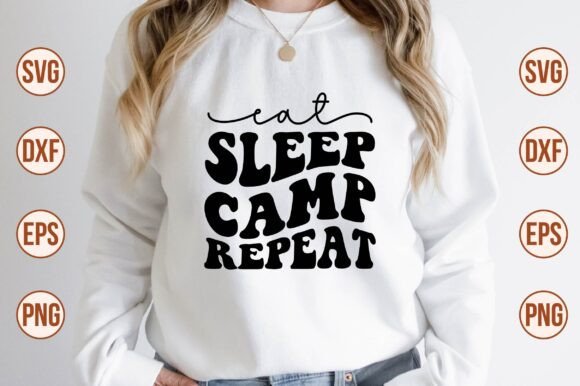 Eat Sleep Camp Repeat Retro SVG Review