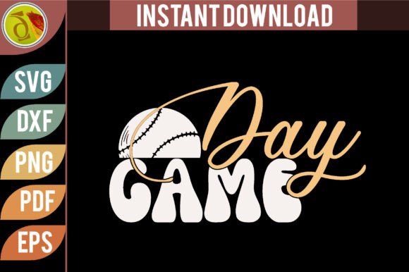 Game Day Baseball Retro Svg Design