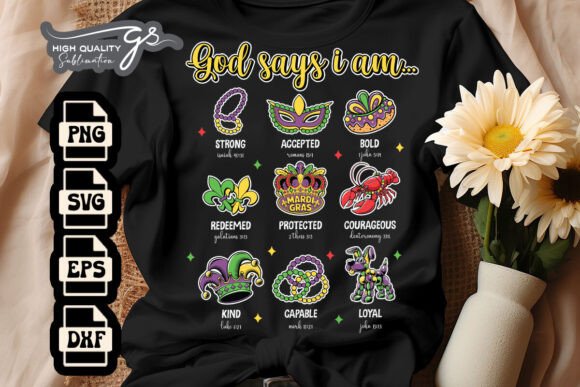 God Days I Am Mardi Gras Retro SVG Review