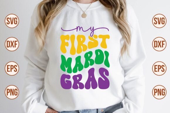My First Mardi Gras Retro SVG Review