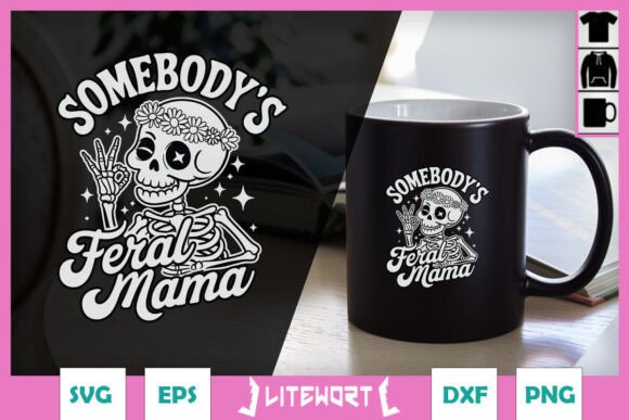 Somebody Feral Mama Halloween Retro SVG Review