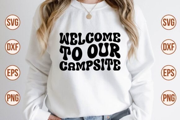 Welcome to Our Campsite Retro SVG Review