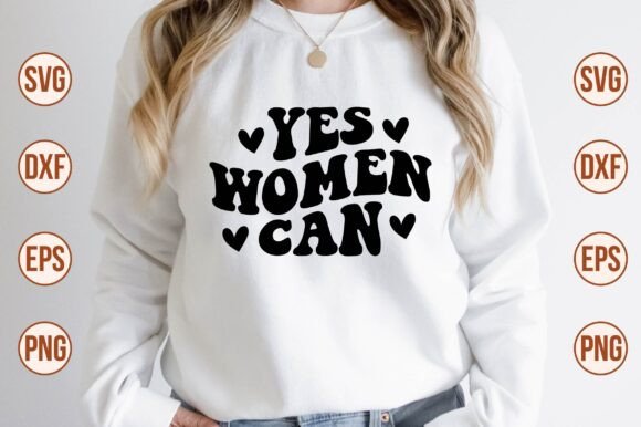 Yes Women Can Retro SVG Review